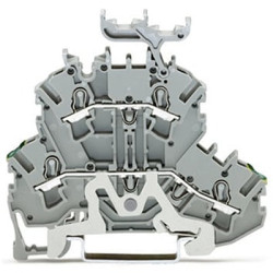 Dwurzędowa złączka szynowa WAGO poziomy: 2 14AWGWciskane TOPJOB S