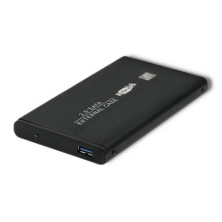 Qoltec Aluminiowa obudowa/kieszeń do dysków HDD/SSD 2.5 SATA3 USB 2.0 Czarny
