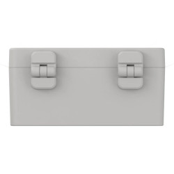 Obudowa plastikowa ZP120.80.60 set2 jasny dół - bezbarwna góra z tulejkami mosiężnymi PC - ZP120.80.60 SET2 PC