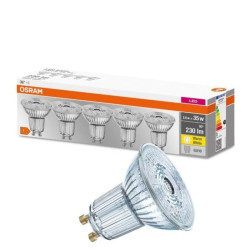 5PAK Żarówka LED GU10 2,3W = 35W 230lm 2700K Ciepła 36 OSRAM Base