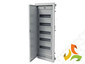 Rozdzielnica podtynkowa 60 modułowa 5x12M drzwi metal N+PE IP40 C.1560 PAWBOL