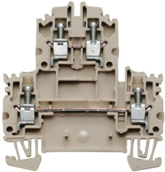 Multi level terminal block, screw connection, 0.5-4.0 mm², 32 A, 8 kV, dark beige, 1041900000