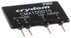 Przekaźnik półprzewodnikowy Montaż na płytce drukowanej 10 A rms Sensata Crydom 100 V dc MOSFET SPST