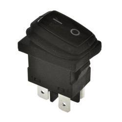 Przełącznik A600H ON-OFF 2tor cz hermet.czarny 6A 250VAC bez podśw