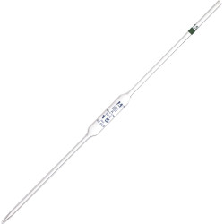 LabGlass Glass Bulb Form Pipette Class &#x27;A&#x27; 15ml Green Coded, Blue Graduation