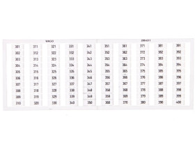 Ramka z oznacznikami 50x 11/12 209-523 /5szt./