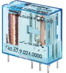 Relay, 2 Form C (NO/NC), 110 V (DC), 18 kΩ, 10 A, 400 V (AC), monostable, 40.62.9.110.0000