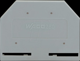 280-301 End and intermediate plate, 2.5 mm thick, grey