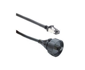 Kabel Ethernet Cat8 długość 3m Z zakończeniem Bulgin PVC