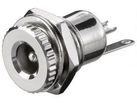 Gniazdo wbudowywane DC trzpień 2,1 mm, wersja metalowa z...