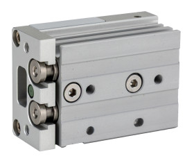 Siłownik z prowadzeniem skok 10mm RS PRO Ø 6mm 48 x 30 x 20mm 48mm