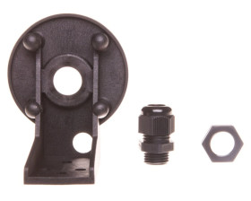 Kątownik wspornik mocujący do montażu na ścianie kolumny na stopie czarny 8WD4408-0CC