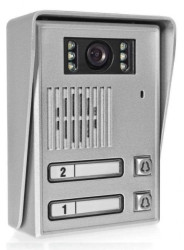 Stacja bramowa natynkowa S36, dwulokatorska. Kamera 940TVL, kąt widzenia ok. 87