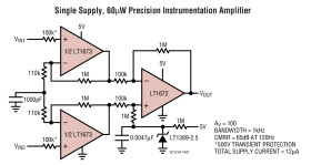 2uA Max, AV ≥ 5 Dual Over-The-Top Precision Rail-to-Rail Input and Output Op Amps