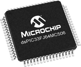 Mikrokontroler Microchip dsPIC33FJ TQFP 64-pinowy Montaż powierzchniowy dsPIC 64 kB 16bit CAN:1 40MHz RAM:8 kB