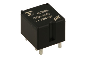 Przekaźnik; elektromagnetyczny samochodowy; V23086-C1001-A403; 12V; DC; 1 styk przełączny; 20A; 16V DC; do druku (PCB); 0,55W; T
