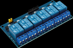 Relay module, 6 channels, 5 V