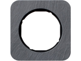 BERKER R.1 Ramka 1 pojedyncza łupek/czarny 10112384 HAGER
