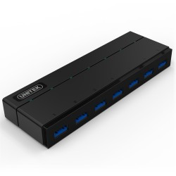 Adapter Unitek Y-3184 HUB 7xUSB 3.0 z zasilaczem i BC 1.2