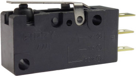 Zippy VW1-10S1-01D3-Z Mikroprzełącznik VW1-10S1-01D3-Z, 1 zestyk przełączny, 1 x wł/(wł), 250 V/AC, 10 A, 1 szt.