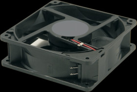 DC axial fan, 24 V, 119 x 38 x 119 mm, 184 m³/h, 42 dB, ball bearing, SCHROFF 20713-240