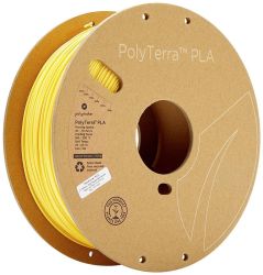 Polymaker 70850 PolyTerra PLA Filament do drukarek 3D PLA niższa zawartość tworzyw sztucznych 1.75 mm 1000 g żółty (mato