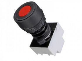 Przeł. nacisk.hermet. chwiliwy NO/NC okrągły czer.