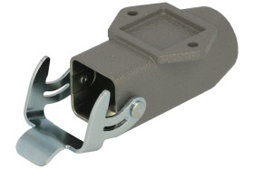 Obudowa złącza; Han A; 09200031252; 3A; stop cynku; proste; na przewód; z 1 klamrą; wyjście na dławnicę PG11; niska konstrukcja;