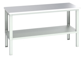 Stół warsztatowy szer. 900mm maks. obciążenie: 350kg Podstawowy stoł Blacha stalowa dł. 2000mm wys. 740 → 1140mm