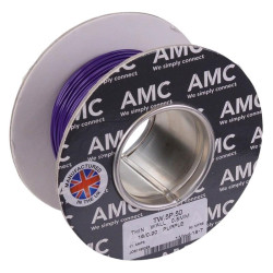 Purple 0.5mm² Thin Wall Cable 16/0.2mm 50M