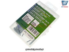 Zestaw śrub i nakrętek 180 sztuk w organizerze