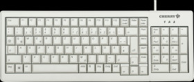 G84-5200LCMDE-0 Keyboard - USB - gray - compact - German