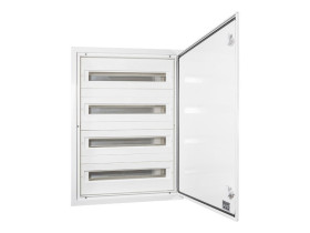 Rozdzielnica podtynkowa 96 modułowa 4x24M drzwi pełne IP54 DARP-96 QUITELINE 9.424 ELEKTRO-PLAST