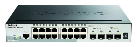 Switch sieciowy D-Link DGS-1510-20/E DGS-1510-20/E, 16 + 4 Porty, 10 MBit/s, 100 MBit/s, 1000 MBit/s, 10000 MBit/s