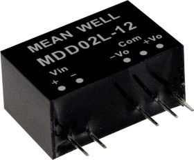 MW Mean Well MDD02L-05 Moduł przetwornicy DC/DC MDD02L-05, 2 W, 200 mA, 1 szt.