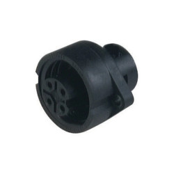 Okrągłe złącze zasilające panelowe (seria CA) żeńskie 4-PIN(3+PE) 400 VAC/230 VDC 16 A AC/10 A DC CA 3 GD blau/blue