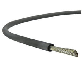 Kabel silikonowy SIF 180C 300/500V 1,5 ciepłoodporny LSOH czarny linka BSG /100m/