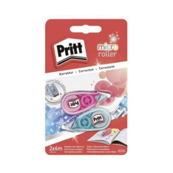 Pritt PRKM2 Correction Tape Roller 5mm White Barrel 2 Pk Pop-Stars