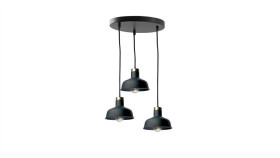 Lampa Wisząca Nowoczesna 3X E27 Hebe Black