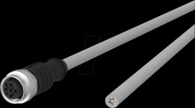 142MJA20100 Sensor cables, M12, 5-pin, coupling &gt; open end, 10 m