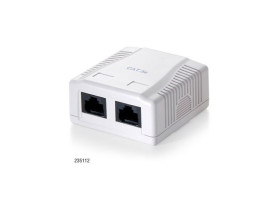 Gniazdko natynkowe 2x RJ-45 kat.5e