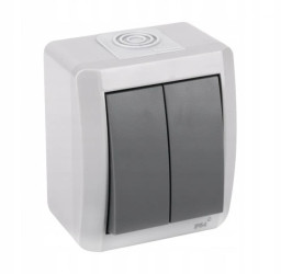 Łącznik hermetyczny świecznikowy podwójny IP54 NORA 4/M/21550020203