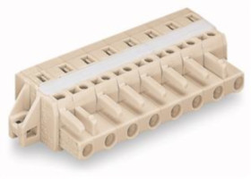 Socket header, 12 pole, pitch 7.5 mm, angled, light gray, 721-212/027-000