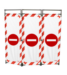 Bariera ochronna Bariera składana Red, White