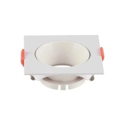 Oprawa punktowa Oczko GU10 IP20 Biała+Biały Połysk Kwadrat 6650