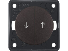 Integro Flow Wyłącznik żaluzjowy wieloklawiszowy przyciskowy nadruk symbol "strzałka" brąz 936532501 HAGER