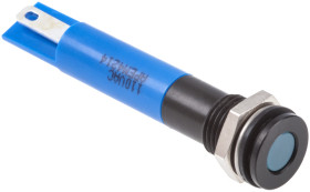 Lampka kontrolna do montażu panelowego 110V ac, niebieska 8mm LED RS PRO