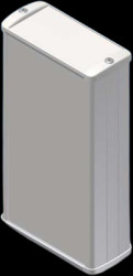 Aluminum Profile enclosure, (L x W x H) 160 x 85 x 37 mm, gray, TEKAM-23.7