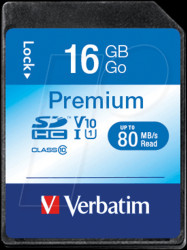 43962 SDHC-Card 16GB, Verbatim Class 10 - U1