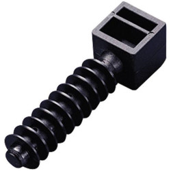 TruComponents 41214 Cable mount &#xD8;9mm &#x2B; fir tree Blk